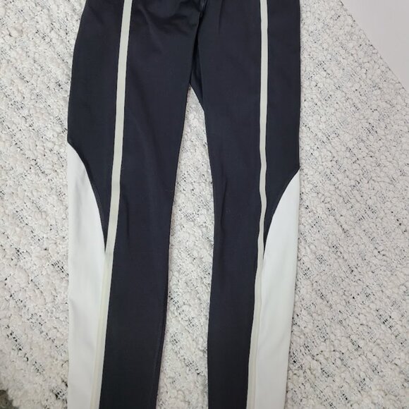 Derek Lam 10C X Athleta Black White Full Length Leggings Athletic Pants M - Picture 3 of 9